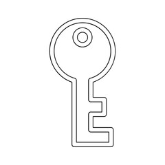 Lock icon in line style