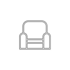 Armchair icon in line style