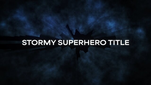 Stormy Night Superhero Title Intro