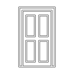 Door icon in line style