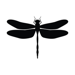 High Quality Dragonfly Clipart with Spread Wings