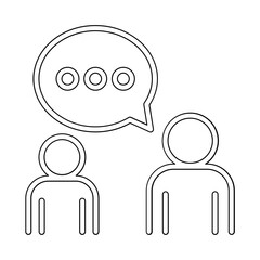 Consulting icon in line style