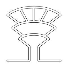 Tree icon in line style