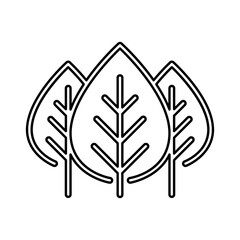 Tree icon in line style