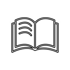 Book icon in line style