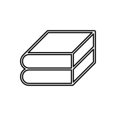 Book icon in line style