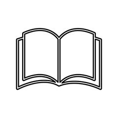 Book icon in line style