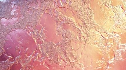 Fototapeta premium Abstract metallic gold and pink texture with shiny surface patterns
