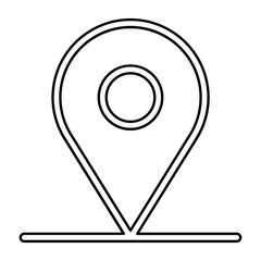 Location icon in line style
