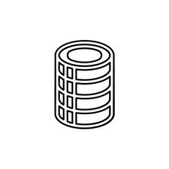 Money icon in line style