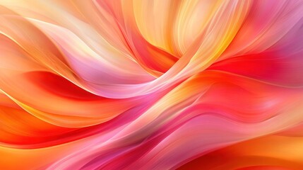 Obraz premium Abstract waves of vibrant colors blending seamlessly in a fluid design.