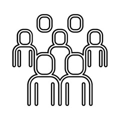 community icon in line style