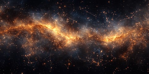 Exploring the vastness of the cosmos through a breathtaking cosmic tapestry of stars and nebulae