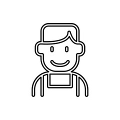Technician icon in line style