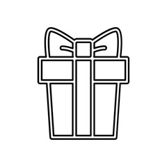 Gift icon in line style