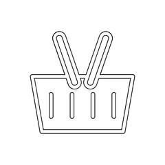 Shopping online icon in line style
