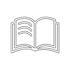 Book icon in line style