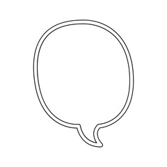 Speech bubble icon in line style