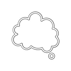 Chat icon in line style