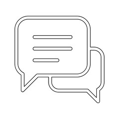 Chat icon in line style