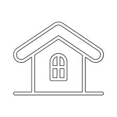 House icon in line style