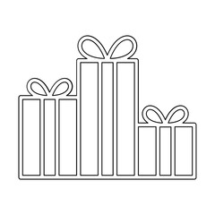 Gifts icon in line style