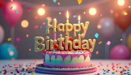 Happy birthday  cake 