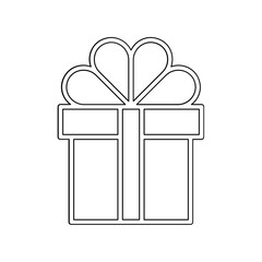 Gift icon in line style