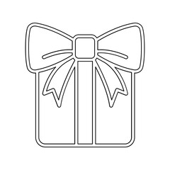 Gift icon in line style
