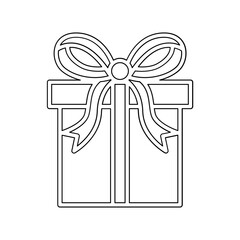 Gift icon in line style