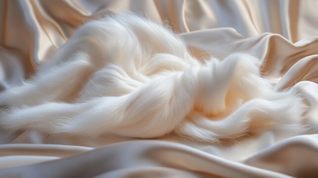2025 depicted in soft angora fiber, delicate and luxurious against a silk background