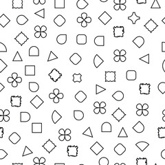 Minimalist Geometric Seamless Pattern Design