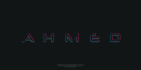 Alphabet Font Collection Classic and Modern Lettering Elegant Minimalist 
