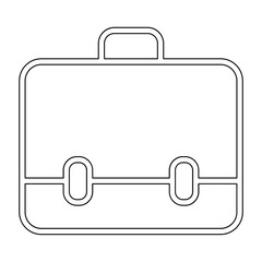 Briefcase icon in line style