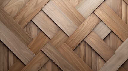 A large wooden wall with a wooden floor