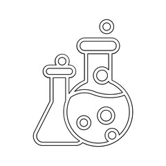 Chemistry icon in line style
