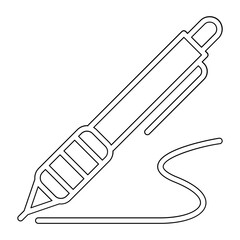 Pen icon in line style