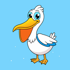 Cartoon seagull stock illustration