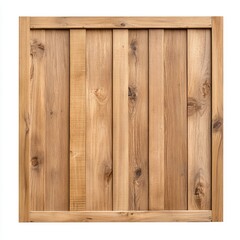 A wooden frame with a square design