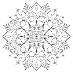 ornament floral coloring page