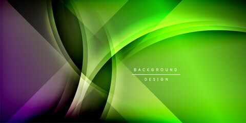 Expressive poster with shadow lines. Features technology, minimalist, and business themes, bright vibrant color schemes