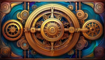 Obraz premium abstract background with gears