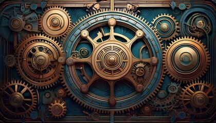 Obraz premium abstract background with gears