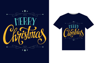 Obraz premium Merry Christmas T-Shirt Design, 