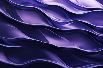 Obraz premium A purple wave pattern with a blue background. The waves are made up of different shades of purple, creating a sense of depth and movement