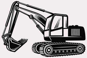 crane machine icon Black silhouette H.eps