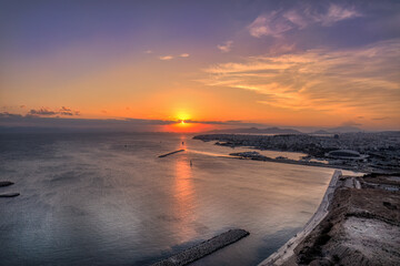 Athens Sunset at Delta Kallithea Marina