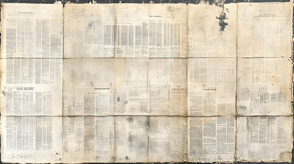 old vintage printed newspaper transition video, textured background, sepia black and white retro surface, textured rough surface, antique paper cut out animated video