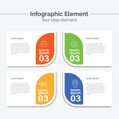 Presentation business infographic template vector.