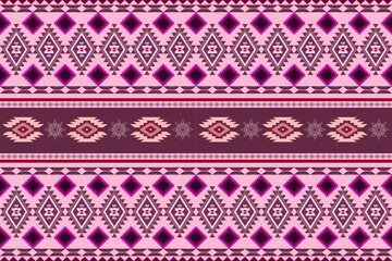 Ethnic Aztec abstract geometric oriental traditional embroidery seamless pattern. Native geometry decorative design for fabric, clothing, border decor, interior, wallpaper, background, texture, print